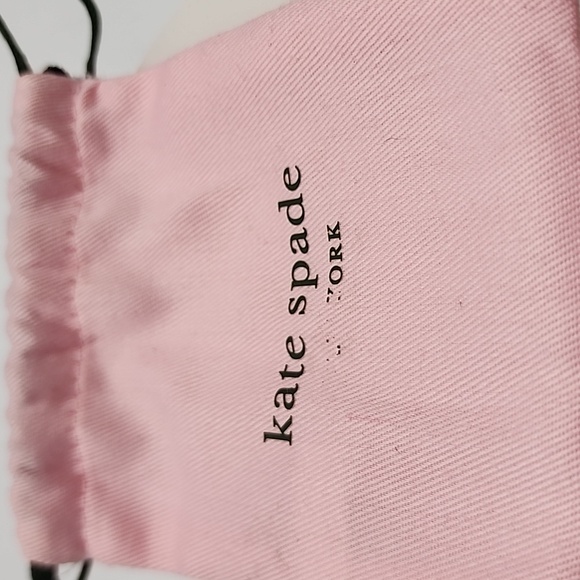 Kate Spade 8 Inch Gold Tone and White Bangle Enamel Bracelet - Picture 7 of 7